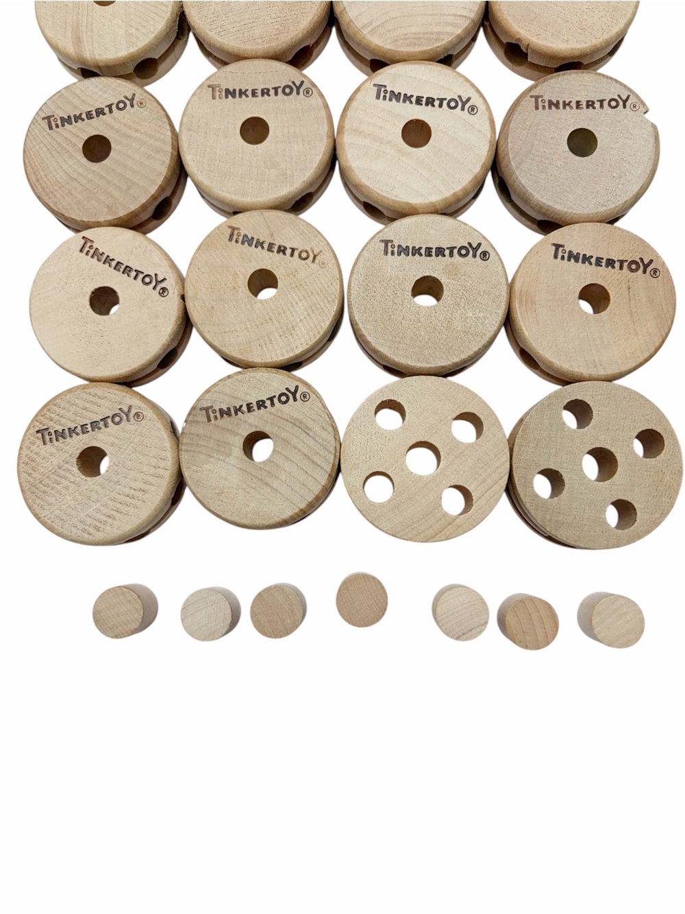 Tinkertoy | Vintage Wood Classic Construction Set Jumbo - Picture 4 of 13